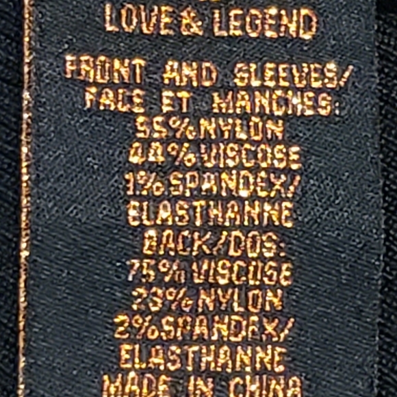 Love & Legend Black Textured Mock Neck Top - Picture 14 of 16